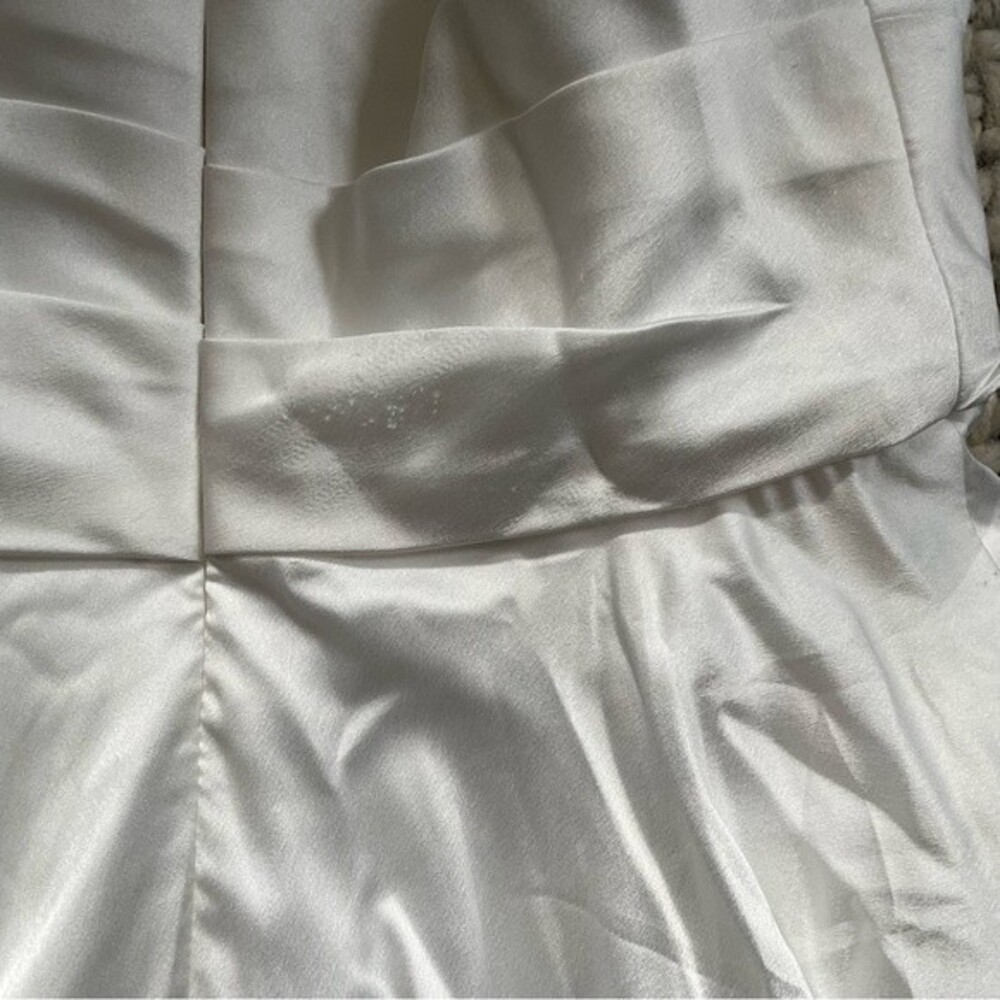 La Femme Strapless Slit Satin Ballgown 2 - Picture 5 of 7